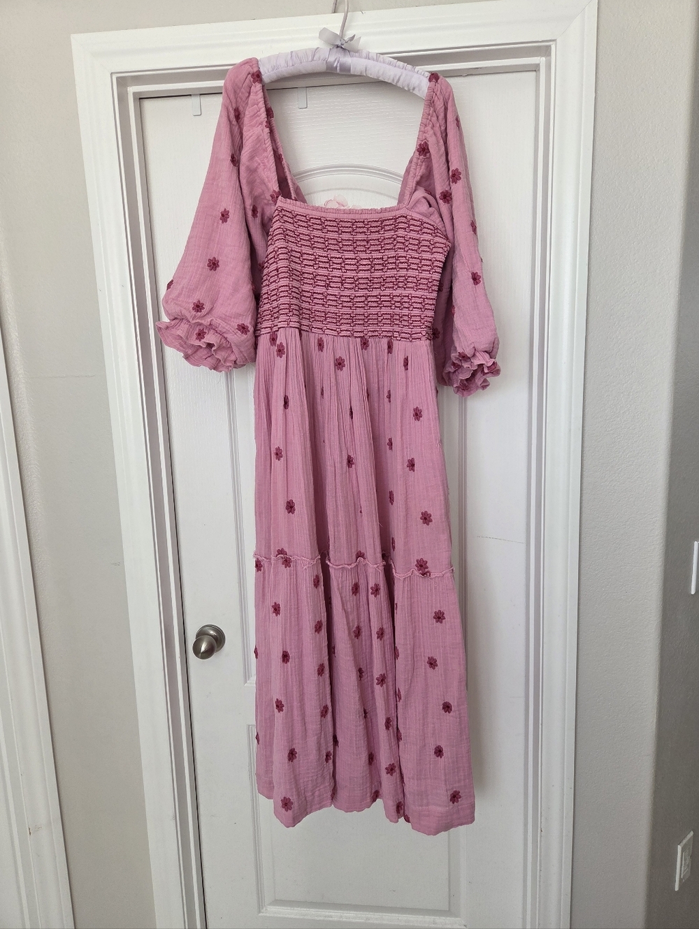 Free People Dahlia Embroidered Gauze Dress XL - Picture 2 of 9